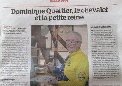 Dominique Quertier, le chevalet et la petite reine